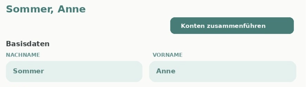 Button Konten zusammenführen